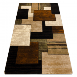 Alfombra ROYAL 5367 Geométricos 3D - marrón / oscuro