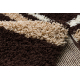 Tapis SHAGGY 0361 Géométrique marron