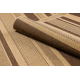 Alfombra SIZAL 0940/28 Líneas hilo beige / marrón