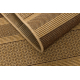 Alfombra SIZAL 0940/28 Líneas hilo beige / marrón