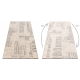 Matto Villa ANGEL 1222 / 52023 Linja beige / harmaa