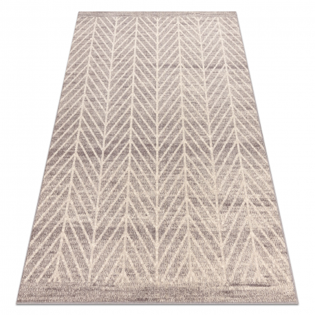 Килим Wool ANGEL 1188 / 52033 Chevron ялинка бежевий / сірий