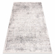 Tapis moderne DISTIN 0200A gris / gris clair / blanc - Losangos, cadre, vintage, franges