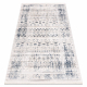 DISTIN 0833A navy blue / blue / white modern carpet - Boho, vintage, fringes