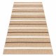 SPARK 0686A alfombra beige / crema - Líneas, sisal, estructural