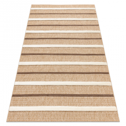 SPARK 0686A alfombra beige / crema - Líneas, sisal, estructural