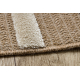 SPARK 0686A alfombra beige / crema - Líneas, sisal, estructural