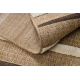 SPARK 0686A beige / cream carpet - Lines, sisal, structural