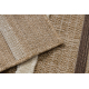 SPARK 0686A alfombra beige / crema - Líneas, sisal, estructural