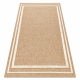 SPARK 0687A alfombra beige / crema - Marco, sisal, estructural