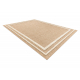 SPARK 0687A alfombra beige / crema - Marco, sisal, estructural