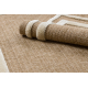 SPARK 0687A alfombra beige / crema - Marco, sisal, estructural