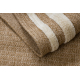 SPARK 0687A alfombra beige / crema - Marco, sisal, estructural