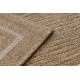 SPARK 0687A alfombra beige / crema - Marco, sisal, estructural