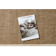 SPARK 0687A beige / creme Teppich - Rahmen, Sisal, Strukturell