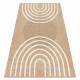 SPARK 0688A alfombra beige / crema - Geométrico, sisal, estructural