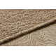 SPARK 0688A alfombra beige / crema - Geométrico, sisal, estructural