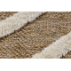 SPARK 0688A alfombra beige / crema - Geométrico, sisal, estructural