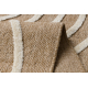 SPARK 0688A beige / cream carpet - Geometric, sisal, structural