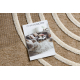 Tapis SPARK 0688A beige / crème - Géométrique, sisal, structurel