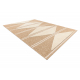 SPARK 0698A alfombra beige / crema - Geométrico, Triangulos, sisal, estructural