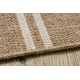 SPARK 0698A alfombra beige / crema - Geométrico, Triangulos, sisal, estructural