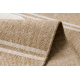 Tappeto SPARK 0698A beige / crema - Geometrico, Triangoli, sisal, strutturale