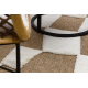 SPARK 0710A alfombra beige / crema - Geométrico, sisal, estructural