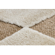 SPARK 0710A alfombra beige / crema - Geométrico, sisal, estructural