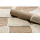 SPARK 0710A beige / cream carpet - Geometric, sisal, structural