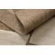 SPARK 0710A beige / cream carpet - Geometric, sisal, structural