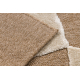 SPARK 0710A alfombra beige / crema - Geométrico, sisal, estructural