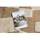 SPARK 0710A beige / creme Teppich - Geometrisch, Sisal, Strukturell