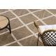 SPARK 0708A beige / cream carpet - trellis, diamonds, sisal, structural