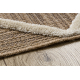 SPARK 0708A beige / creme Teppich - Gitter, Diamanten Sisal, Strukturell