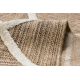 SPARK 0708A beige / creme Teppich - Gitter, Diamanten Sisal, Strukturell