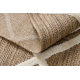 SPARK 0708A beige / cream carpet - trellis, diamonds, sisal, structural