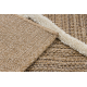 SPARK 0708A beige / cream carpet - trellis, diamonds, sisal, structural