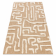 SPARK 0711A alfombra beige / crema - Laberinto, sisal, estructural