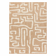 SPARK 0711A alfombra beige / crema - Laberinto, sisal, estructural