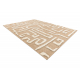 SPARK 0711A alfombra beige / crema - Laberinto, sisal, estructural