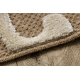 SPARK 0711A alfombra beige / crema - Laberinto, sisal, estructural