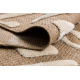 SPARK 0711A alfombra beige / crema - Laberinto, sisal, estructural