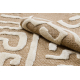 SPARK 0711A alfombra beige / crema - Laberinto, sisal, estructural