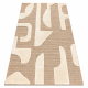 SPARK 0696A beige / kerma matto - Geometrinen, sisal, rakenne