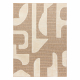 SPARK 0696A alfombra beige / crema - Geométrico, sisal, estructural