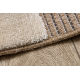 SPARK 0696A beige / cream carpet - Geometric, sisal, structural