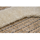 SPARK 0696A beige / cream carpet - Geometric, sisal, structural