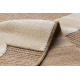 SPARK 0696A beige / cream carpet - Geometric, sisal, structural