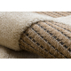 SPARK 0696A beige / cream carpet - Geometric, sisal, structural